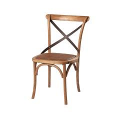 Metal X Back Chair